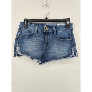 Banjara Womens Medium Wash Denim Cut Off Shorts Frayed Hem Size 26 Boho Summer